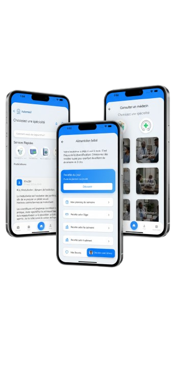 Application Adomed sur téléphone
